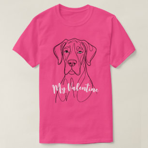 T-shirt Grand Danois ligne minimale 