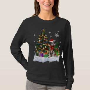 T-shirt Grand Danois Noël Lumières Père Noël Noël
