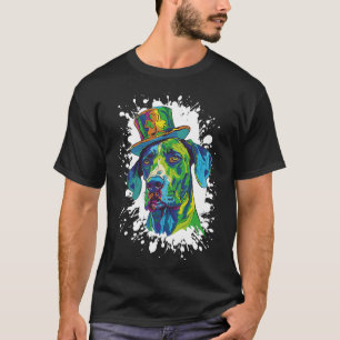 T-shirt Grand Danois Tête de chien irlandais drôle St Patr