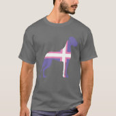 T-Shirt Grand Danois Violet (Devant)