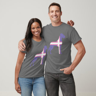 T-Shirt Grand Danois Violet