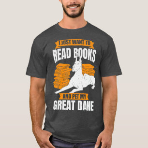 T-shirt Grand Danse Allemand Mastiff Chien Lecture Lover C