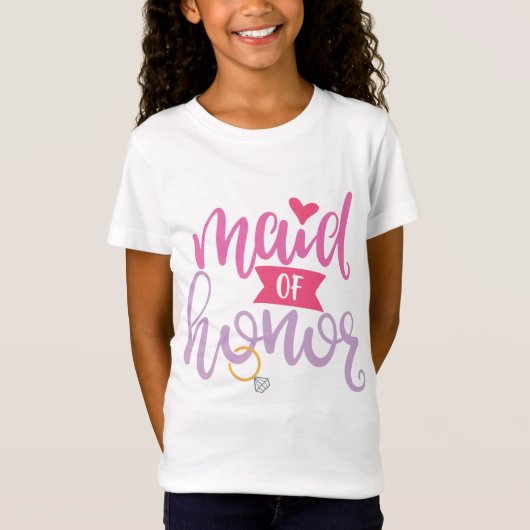 T-Shirt Grand Design Mariage, femme d'honneur (Devant)