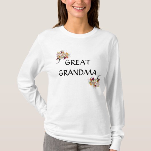 T-shirt Grand dessus de dames de grand-maman (Devant)