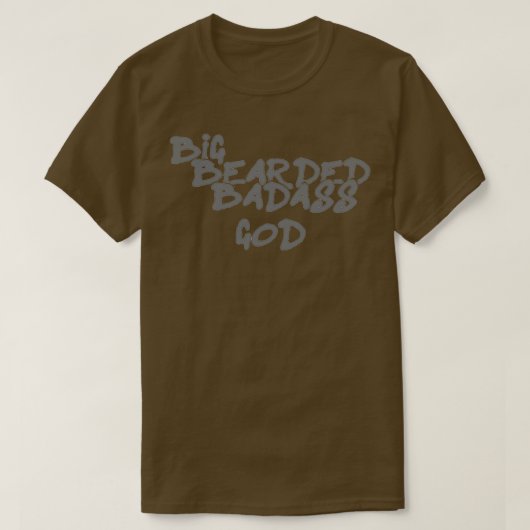 T-shirt Grand Dieu de Badass à coeur (Design devant)