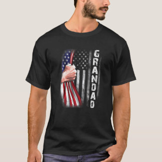 T-shirt Grand Drapeau Drapeau Mens Américain Grand Saut Gr