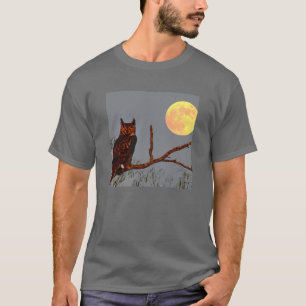 T-shirt Grand-duc d'Amérique Pleine Lune