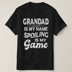T-shirt Grand Est Mon Nom Spots Est Mon Grand-Père De Jeu