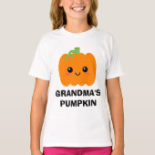 T-shirt Grand-fille Tshirt, grand-mère Citrouille Thanksgi (Devant)