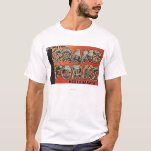 T-shirt Grand Forks, le Dakota du Nord - grandes scènes d