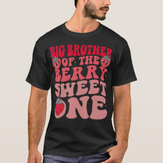 T-shirt Grand Frère De La Première Fête De La Fraise Douce