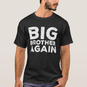 T-shirt Grand frère enfin nouveauté pour garçons et frère