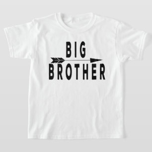 T-shirt Grand Frère Famille avec Enfants Jumelés