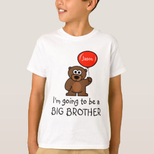 T-shirt grand frère pour frère Ours en peluche