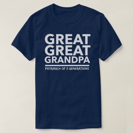 T-shirt Grand grand grand-papa (Design devant)