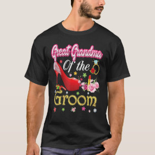 T-shirt Grand Grand-Mère De La Salle Joyeuse Fleur Mariage