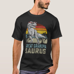 T-shirt Grand-grand-pasaurus T Rex Dinosaur Grand-père Sau