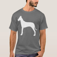 Grand graphique de great dane de silhouette