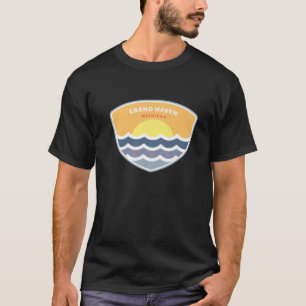 T-shirt Grand Haven Michigan MI Sunset Vacation