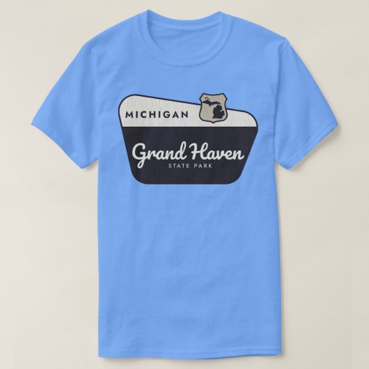 T-shirt Grand Haven State Park Michigan Affiche de bienven (Design devant)