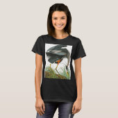 T-shirt Grand héron bleu par John James Audubon (Devant entier)