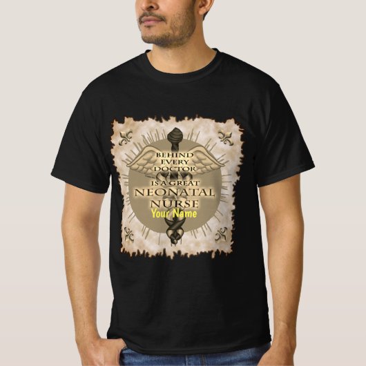 T-shirt Grand infirmière néonatale Caduceus infirmières su (Devant)