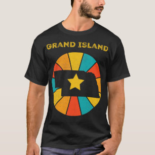 T-shirt Grand Island Nebraska Vintage Souvenir désorganisé