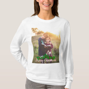 T-shirt Grand Joyeux Noël personnalisable de photo et de
