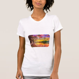 T-shirt Grand lac Sacandaga Impressions du début de la mat
