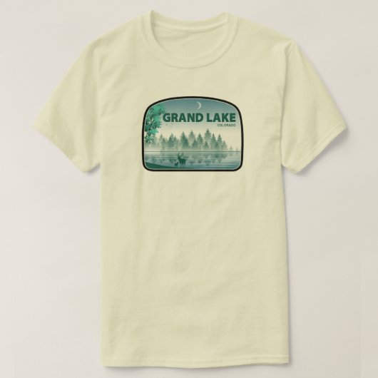 T-shirt Grand Lake Colorado Deer (Design devant)