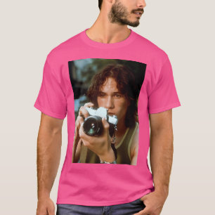 T-shirt Grand livre avec caméra Vintage Arrière - plan bla