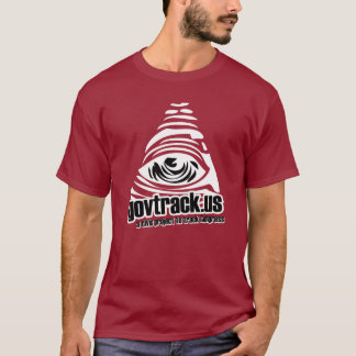 T-shirt Grand logo de GovTrack - rouge - appui GovTrack