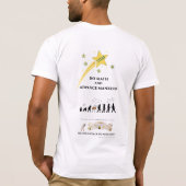 T-shirt Grand logo de vitesse de maths de TIGE futée (Dos)