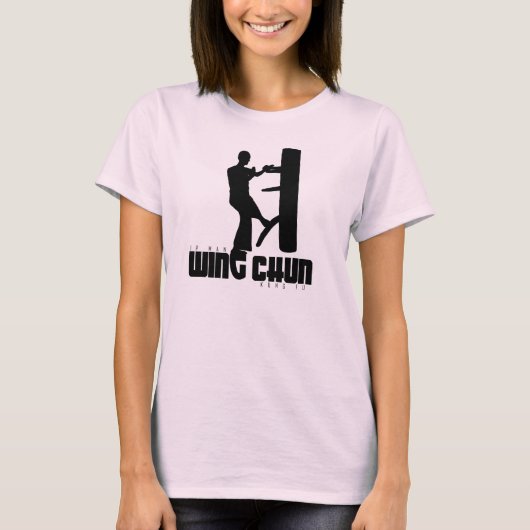 T-shirt Grand Maître - Homme Ip "Wing Chun" Doume en bois (Devant)