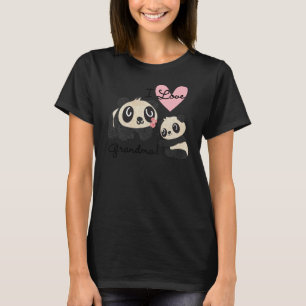 T-shirt Grand-maman d'amour des ours panda I