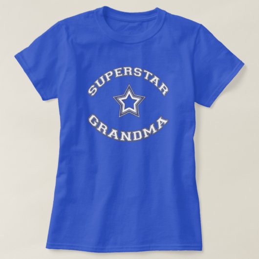 T-shirt Grand-maman de superstar (Design devant)