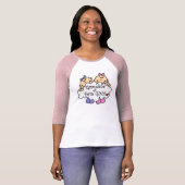 T-shirt Grand-maman des filles jumelles (Devant entier)