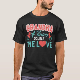 T-shirt Grand-maman des jumeaux, le double l'amour,