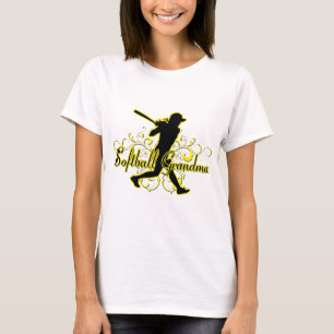 T-shirt Grand-maman du base-ball (silhouette) .png