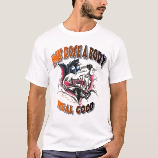 T-shirt grand mauvais loup (Devant)