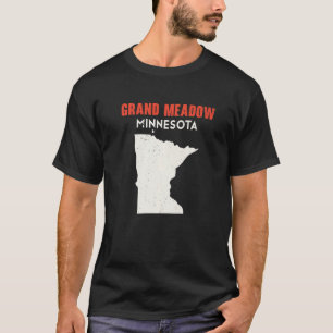 T-shirt Grand Meadow Minnesota USA State America Travel Mi