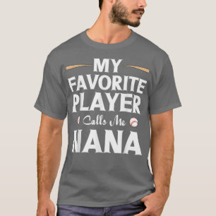 T-shirt Grand-Mère Aîné De Baseball Mes Appels De Joueur F
