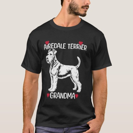T-shirt Grand-mère Airedale Terrier (Devant)
