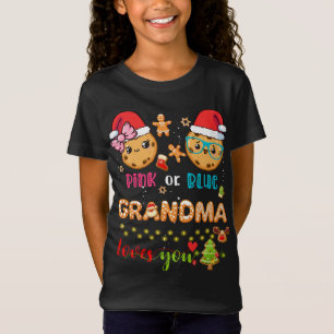 T-Shirt Grand-mère Bébé Genre Révéler Noël Gingerbread B