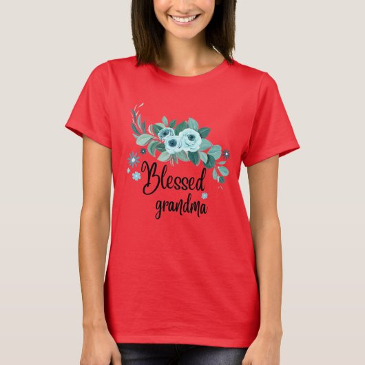 T-shirt Grand-mère bienheureuse (Devant)