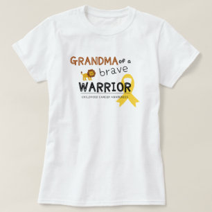 T-shirt grand-mère brave guerrier cancer lion femmes T-shi
