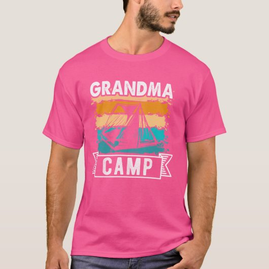 T-shirt Grand-mère Camp 2024 Vacances en famille Camping d (Devant)