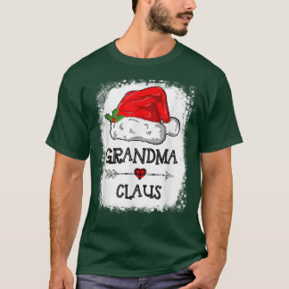 T-shirt Grand-mère Claus Christmas Light Pajama Family Mat