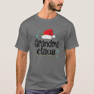 T-shirt Grand-mère Claus Christmas Pajama Family Matching