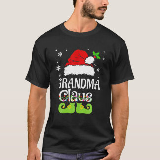 T-shirt Grand-mère Claus, Famille Correspondante Grand-mèr